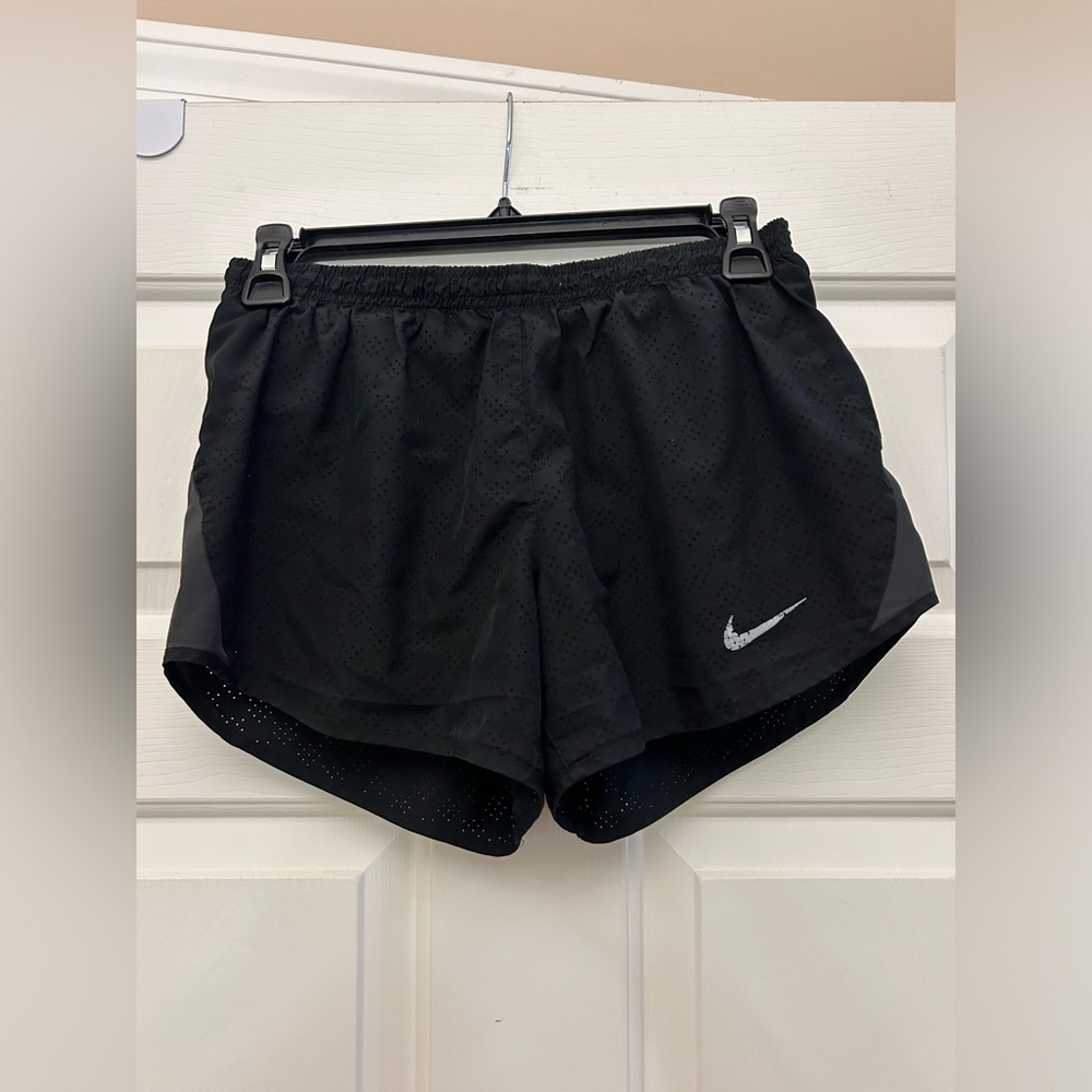 Nike Women's Black Perforated Athletic Shorts